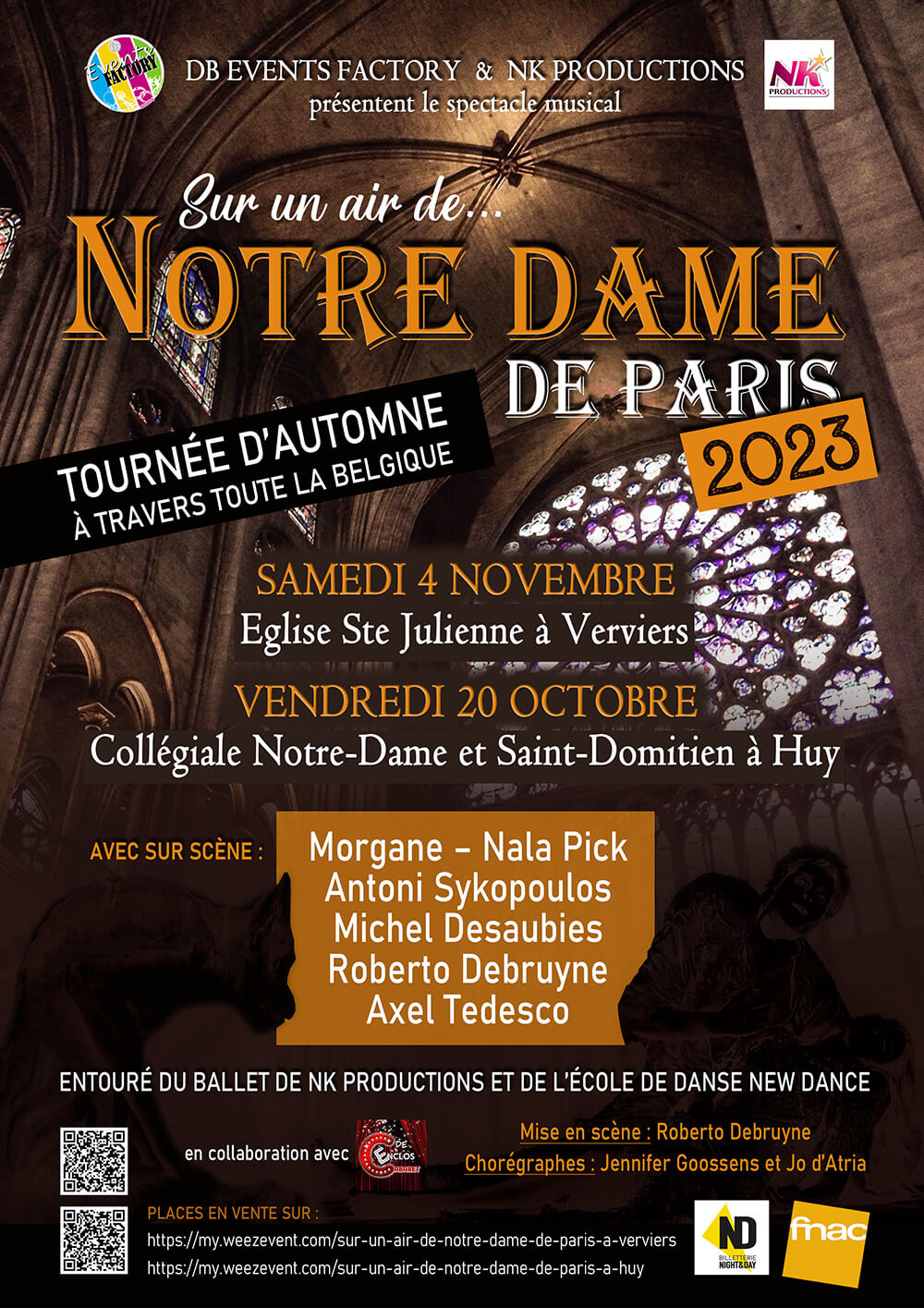 Affiche du spectacle Sur un air de Notre Dame de Paris