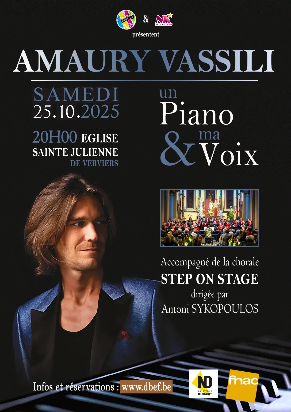 25/10 – Amaury Vassili. Un Piano & ma voix.